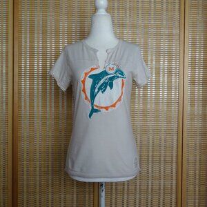 Women's white Miami Dolphins t-shirt from Retro Sport size M